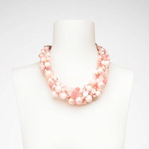 Collana girocollo perle resina