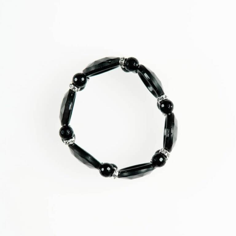 bracciale cristalli neri