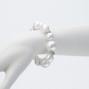 bracciale perle argento zirconi