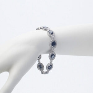 bracciale princess pietre nere