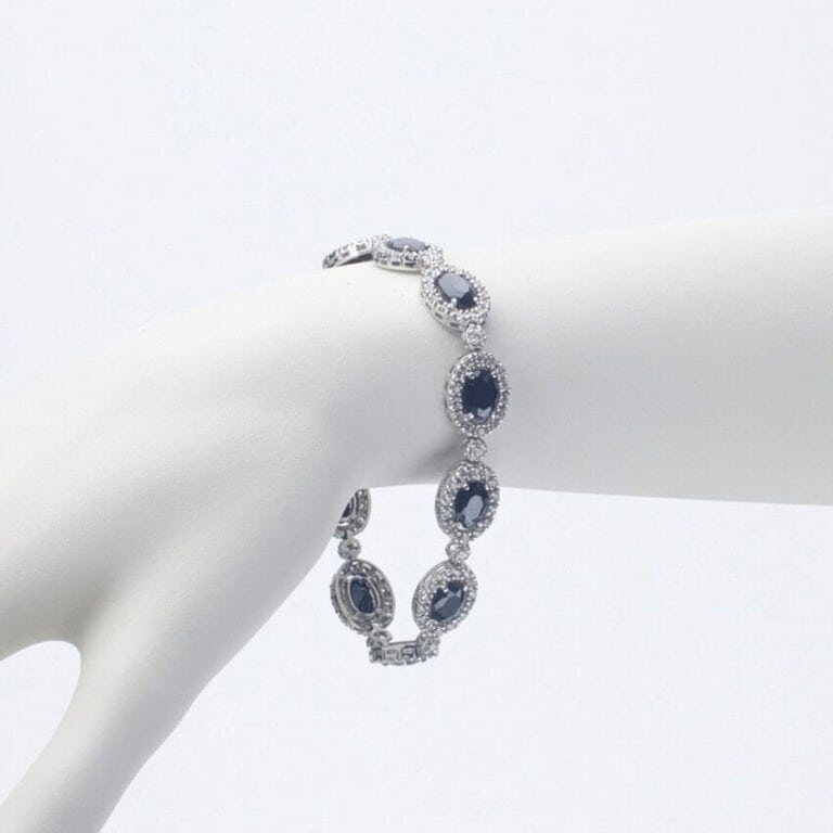 bracciale princess pietre nere