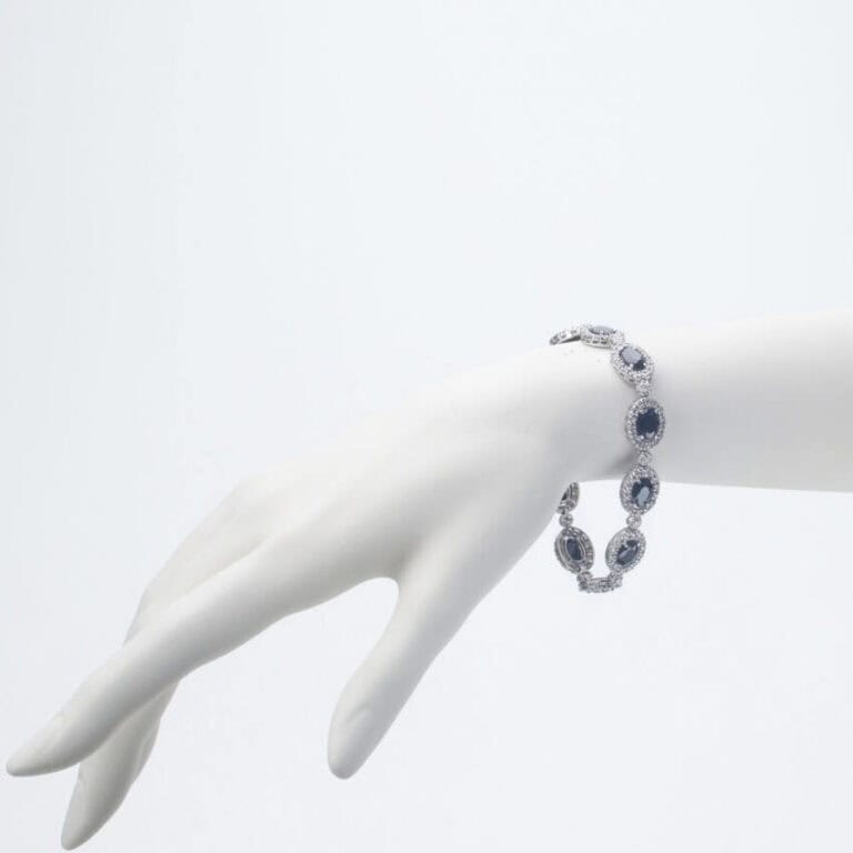 bracciale princess pietre nere