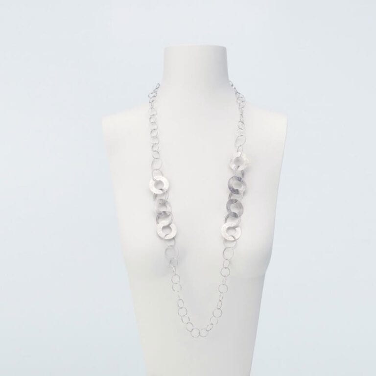 collana cerchi metallo