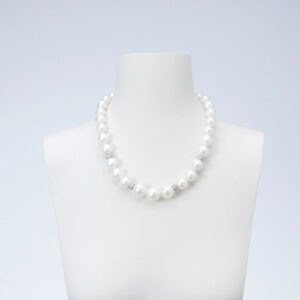 collana girocollo perle conchiglia zirconi
