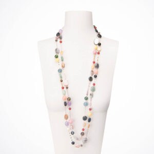 collana lunga multicolor