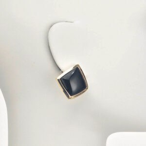 orecchino clip lobo oro nero