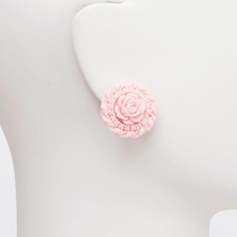 orecchino clip lobo rosa peau ange