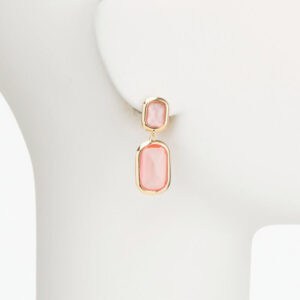 orecchino clip pendente oro rosa