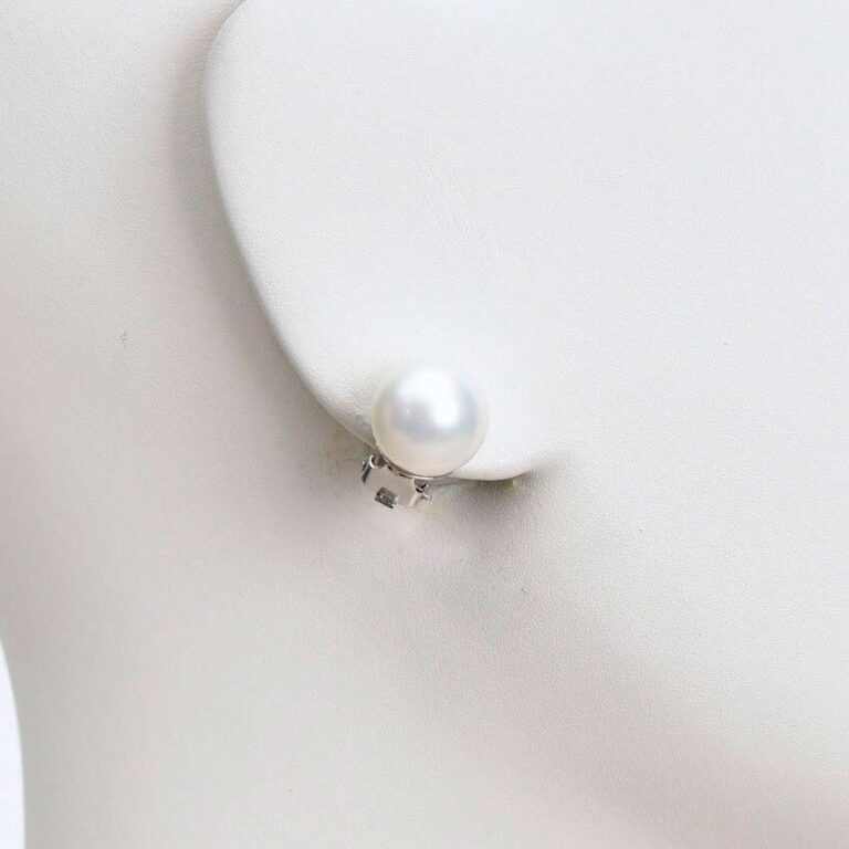orecchino clip perla