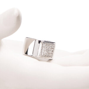 anello mignolo pave zirconi