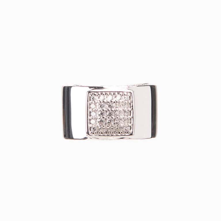 anello mignolo pave zirconi