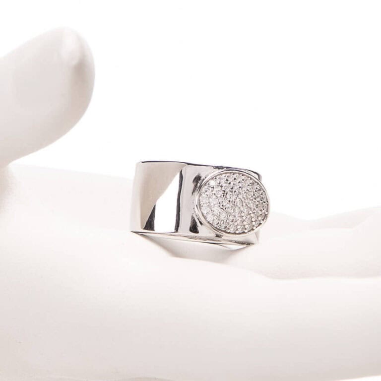 annello mignolo pave zirconi
