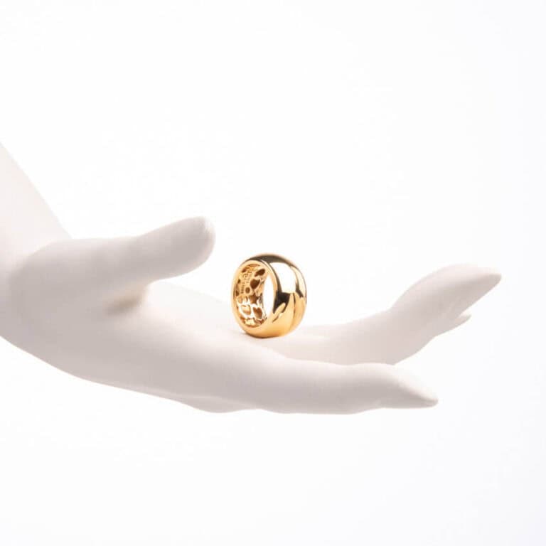Anello fascia stondata oro 2