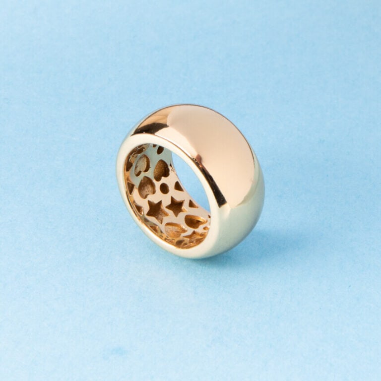 Anello fascia stondata oro 4