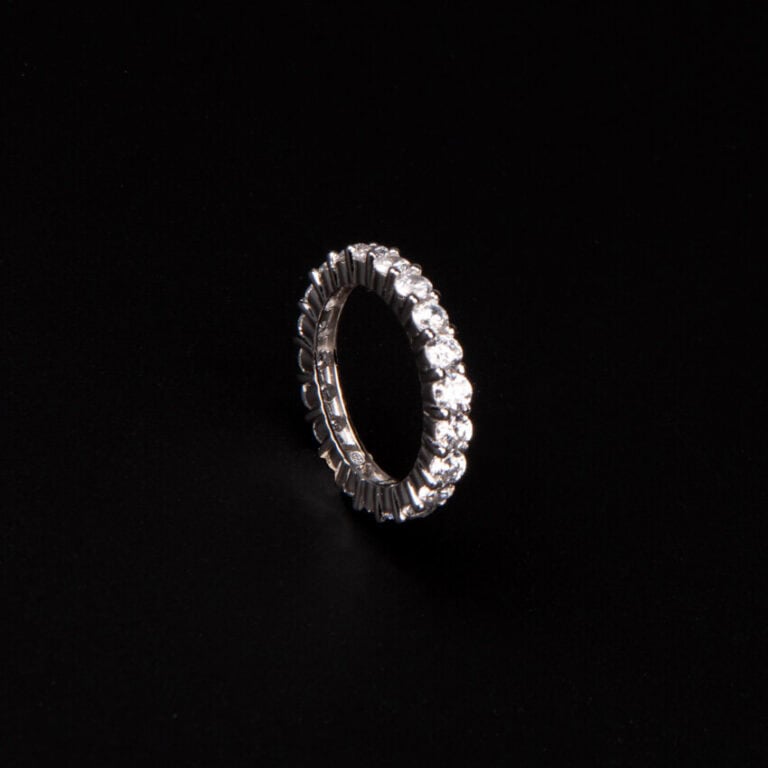 Anello fedina eternelle di zirconi 5