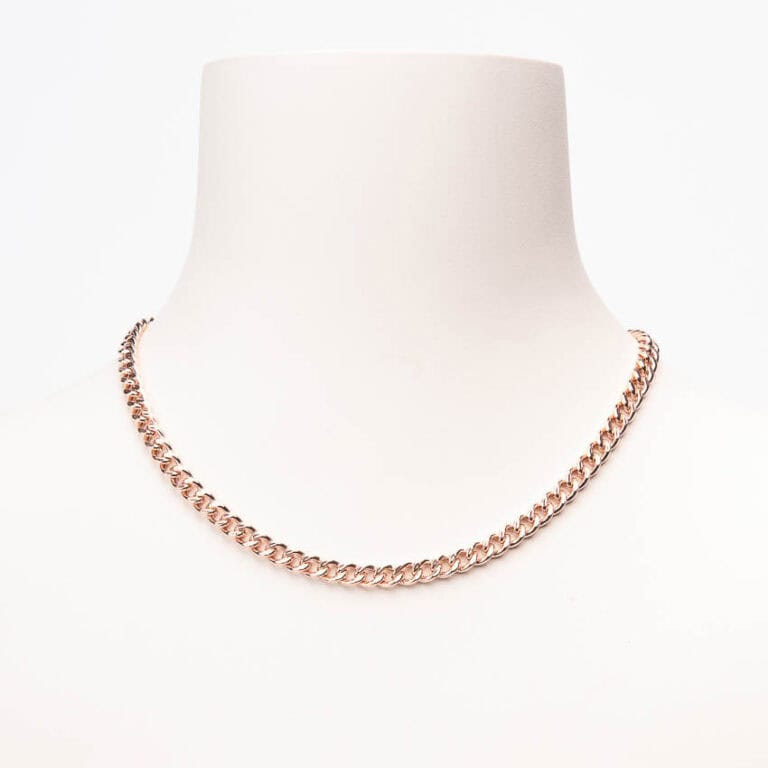 Collana girocollo mini groumette argento oro rosa