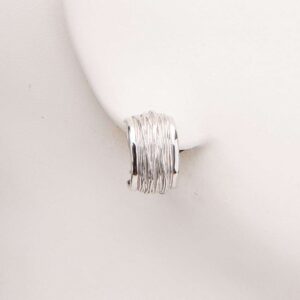 Orecchini clip filo vita argento 1