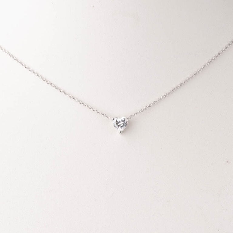Collana girocollo argento ciondolo cuore 1