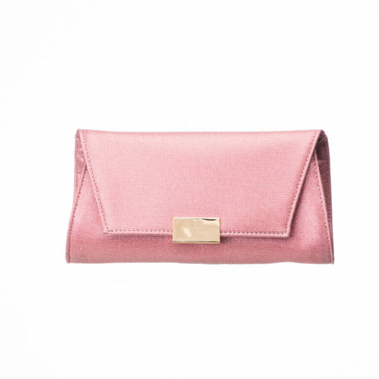 Minibag tessuto glitter rosa antico 1