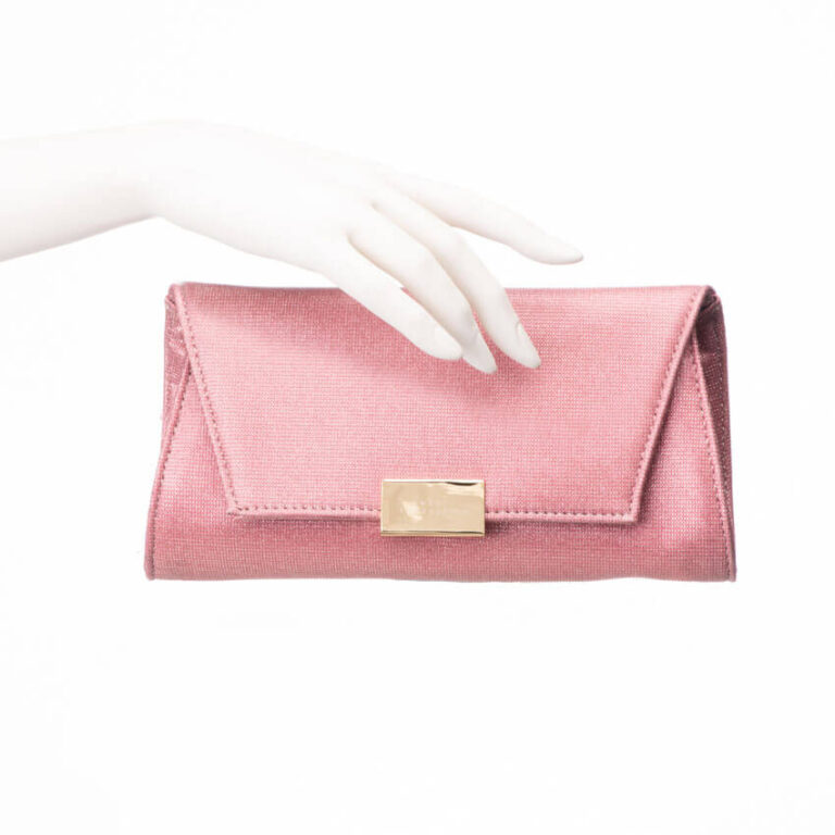 Minibag tessuto glitter rosa antico 3