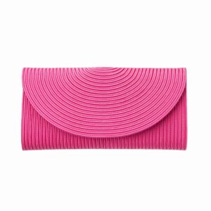 Pochette tessuto corda seta colore rosa fuxia 1