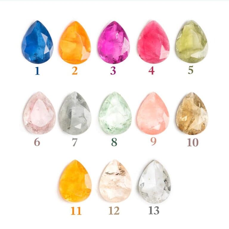 scelta colori pietre anello goccia