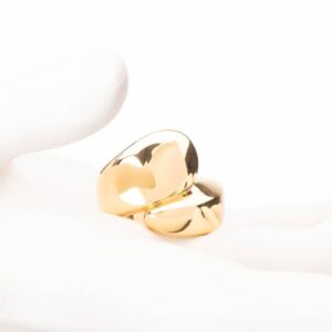 Anello abbraccio argento oro 1