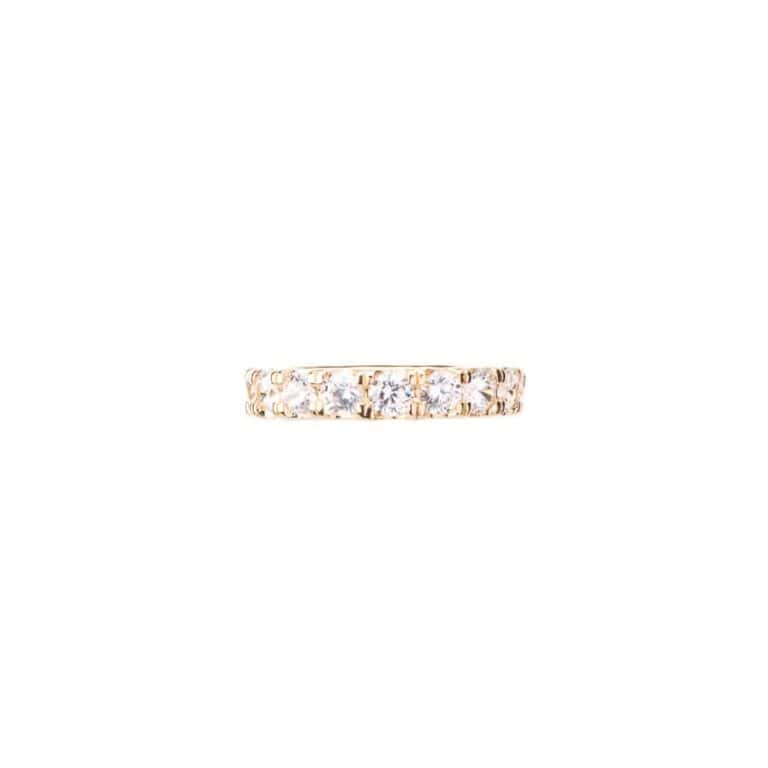 Anello fede eternity oro zirconi brillanti 3