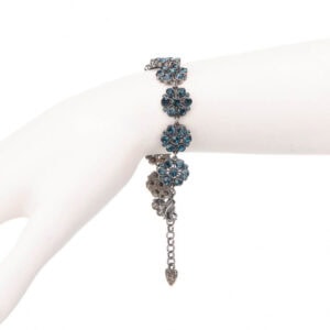 Bracciale cristalli color blu scuro 01