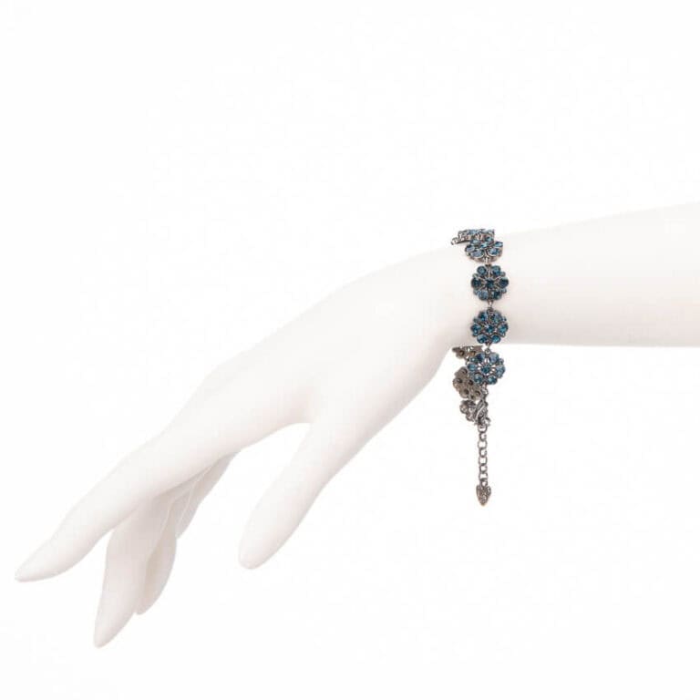 Bracciale cristalli color blu scuro 02