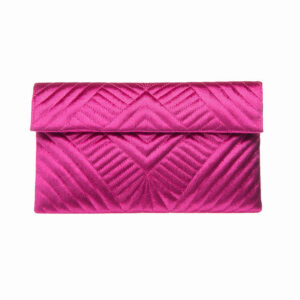 Pochette velluto trapuntato colore fuxia 01