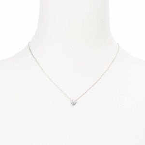 Collana girocollo argento punto luce quadrifoglio