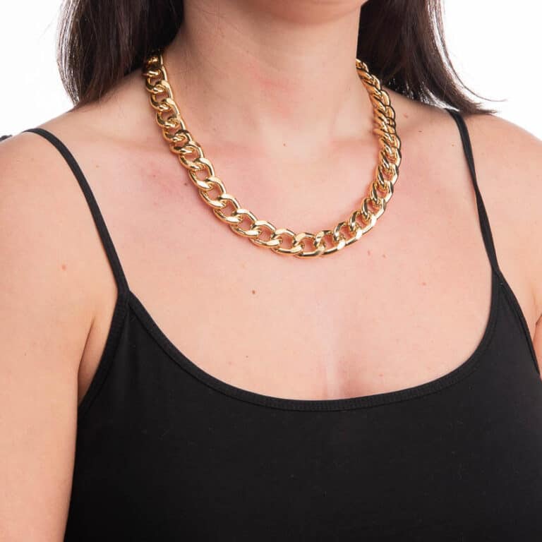 Collana girocollo groumette oro giallo 3
